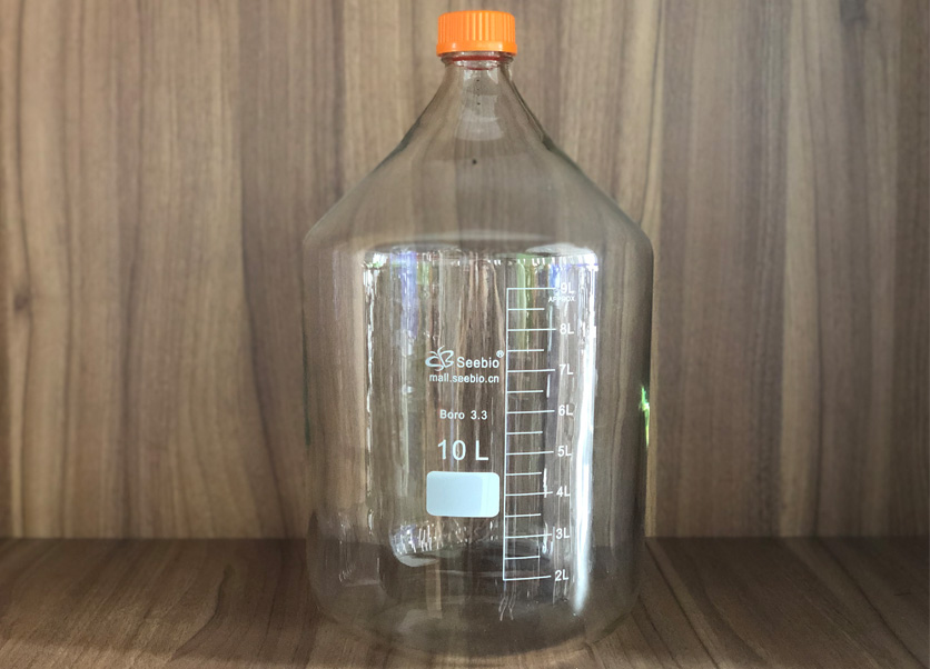 黄盖试剂瓶，透明，10L