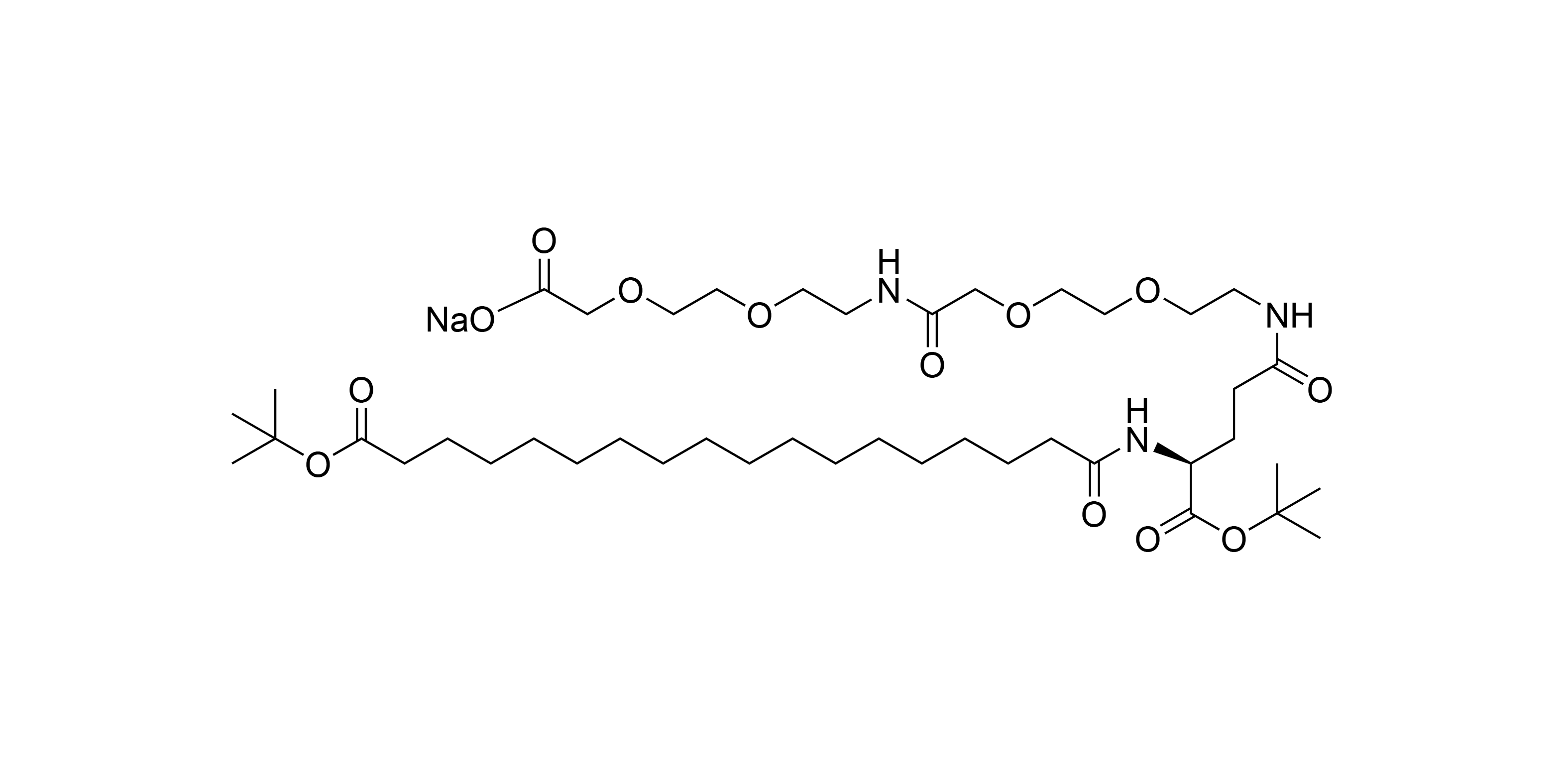 tBuO-Ste-Glu(AEEA-AEEA-ONa)-OtBu